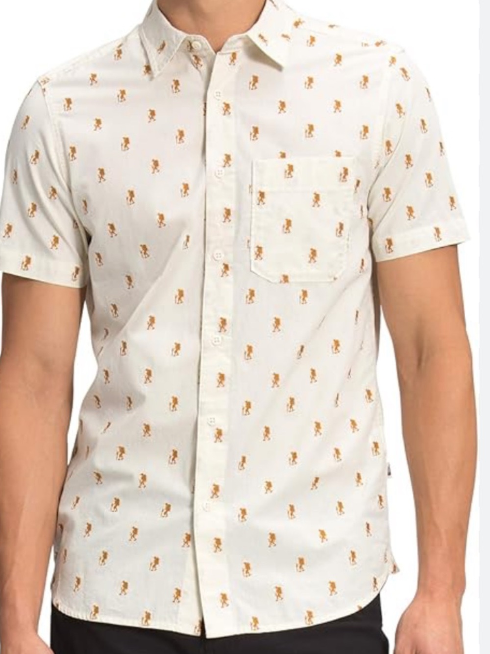 The North Face ‘Baytrail’ button down shirt with embroidered hikers size M